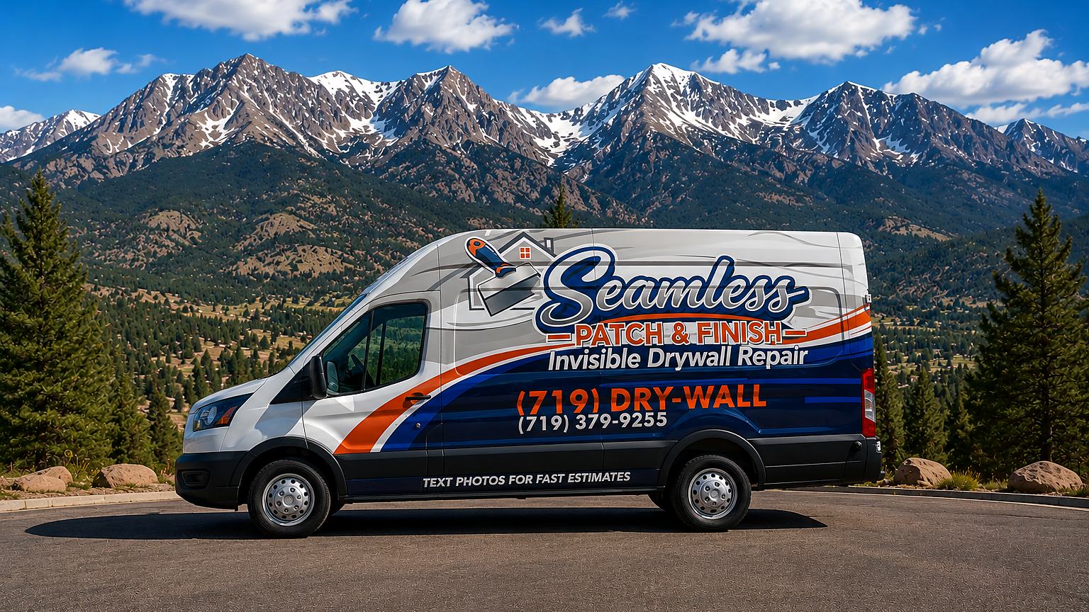 Seamless Patch &amp; Finish service van, Colorado